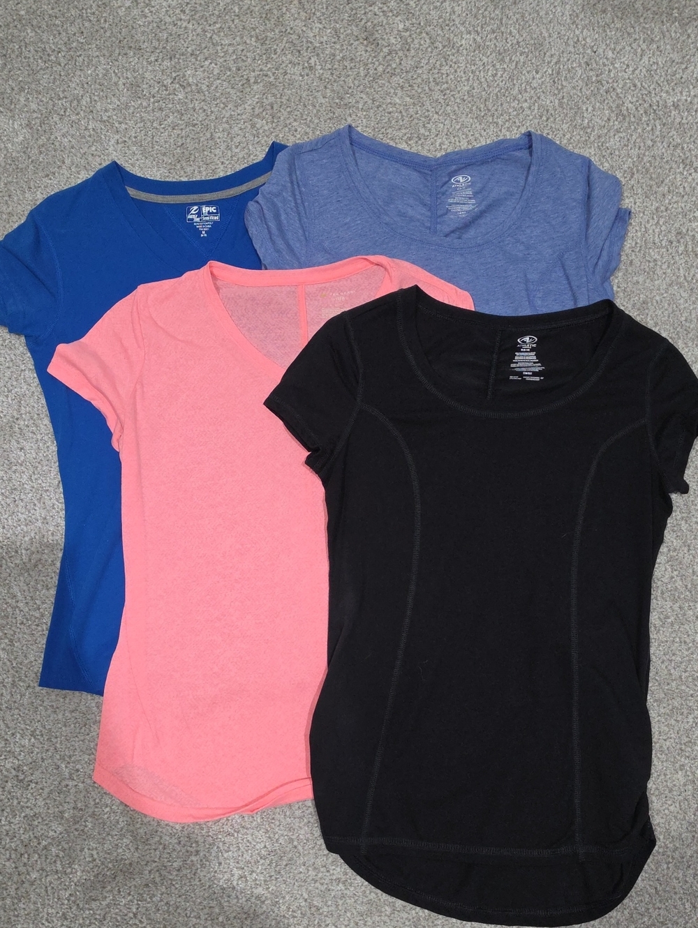 Set Of 4 Size Mediun Workout Shirts | Various Brands